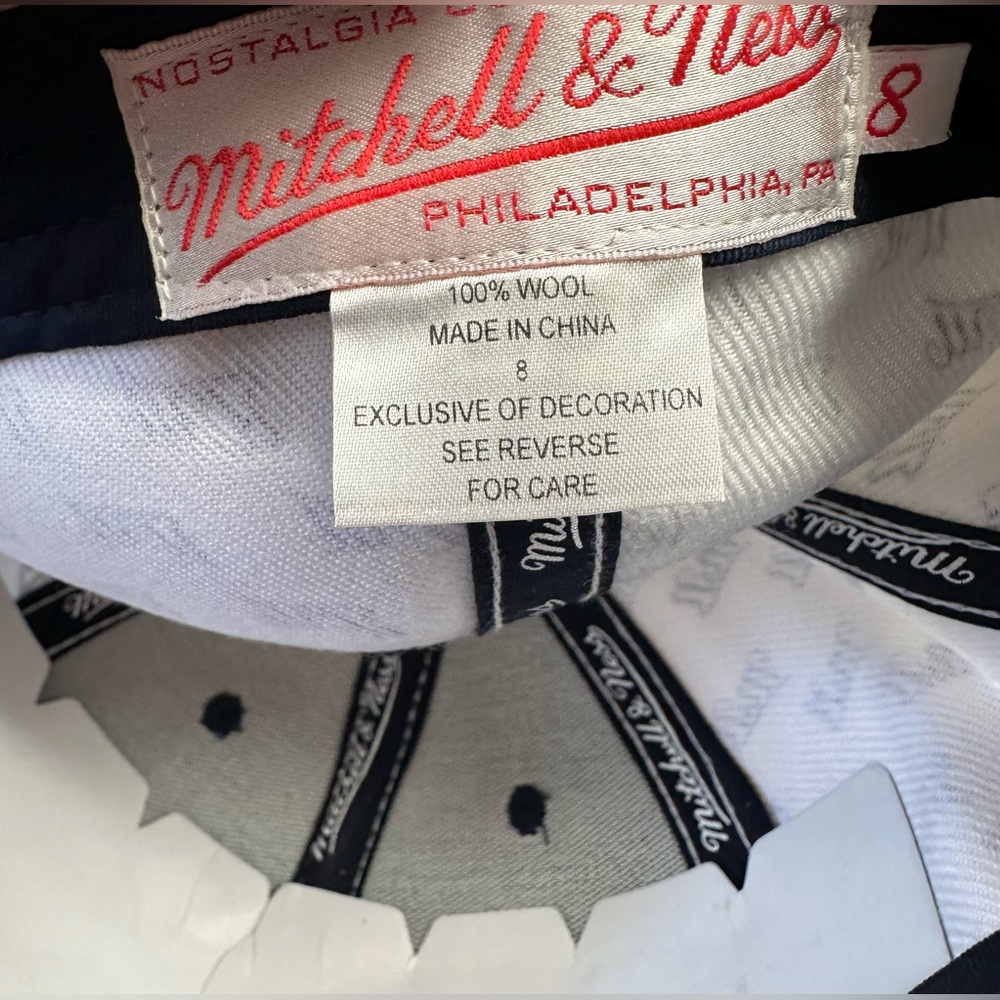 Mitchell & Ness 8 fitted hat- nwt - Picture 4 of 4